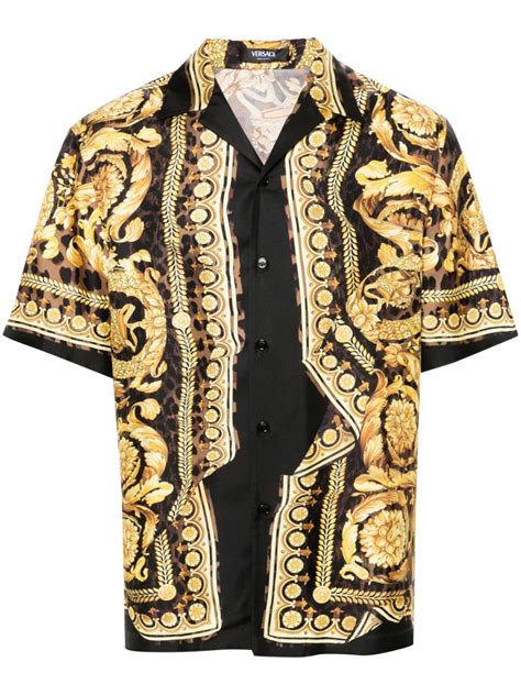 Versace Wild Barocco Silk Shirt 